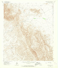Sierra Blanca SW 1964 topographic map thumbnail