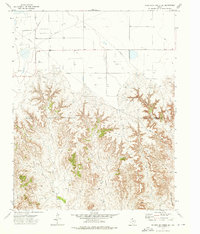 Sourdough Creek SW 1973 topographic map thumbnail