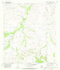 South Mustang Draw SE 1970 topographic map thumbnail