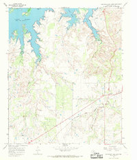 Southeast Lake Kemp 1966 topographic map thumbnail
