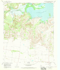 Southwest Lake Kemp 1966 topographic map thumbnail