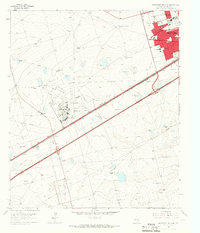 Southwest Midland 1965 topographic map thumbnail
