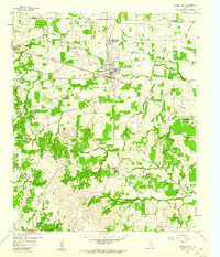 Springtown 1958 topographic map thumbnail