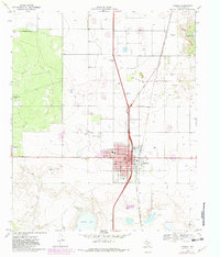 Tahoka 1969 topographic map thumbnail