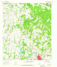 Teague North 1963 topographic map thumbnail