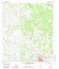 Teague North 1963 topographic map thumbnail