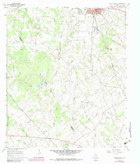 Teague South 1966 topographic map thumbnail