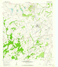 Tehuacana 1960 topographic map thumbnail