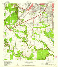 Terrell Wells 1953 topographic map thumbnail