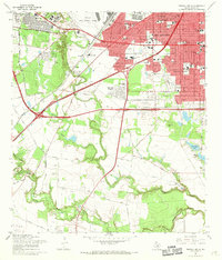 Terrell Wells 1967 topographic map thumbnail