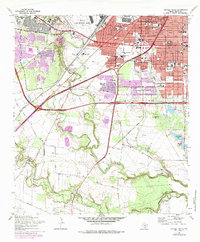 Terrell Wells 1967 topographic map thumbnail