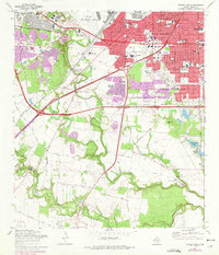 Terrell Wells 1967 topographic map thumbnail