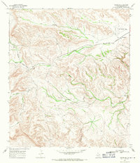 Tesnus SE 1968 topographic map thumbnail