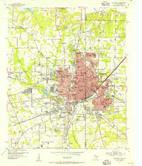 Texarkana 1954 topographic map thumbnail