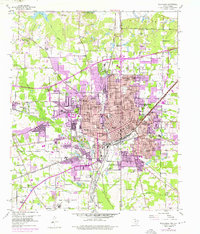 Texarkana 1954 topographic map thumbnail