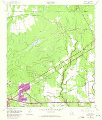 Texla 1957 topographic map thumbnail