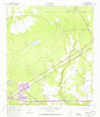 Texla 1957 topographic map preview