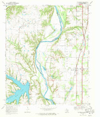 Thackerville 1968 topographic map preview