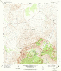 The Basin 1971 topographic map thumbnail