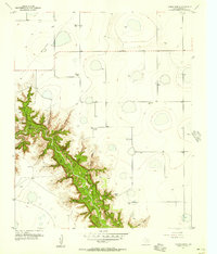 Thomas Ranch 1956 topographic map preview