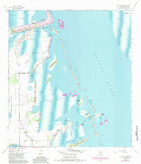 Three Islands 1954 topographic map thumbnail