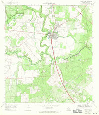 Three Rivers 1967 topographic map preview