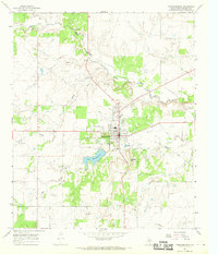 Throckmorton 1966 topographic map thumbnail
