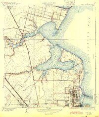 Texas City 1932 topographic map thumbnail