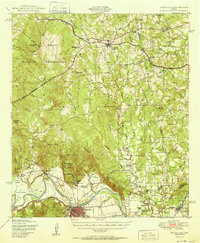 Smithville 1950 topographic map preview
