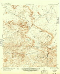 Tascotal Mesa 1944 topographic map thumbnail