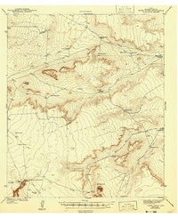 Tepee Butte 1943 topographic map thumbnail