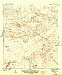 Tepee Butte 1943 topographic map thumbnail