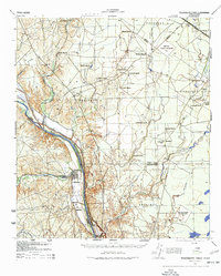 Tequesquite Creek 1941 topographic map thumbnail