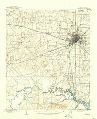 Texarkana 1909 topographic map thumbnail