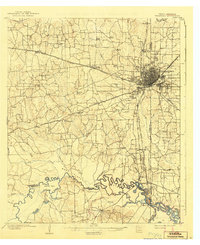 Texarkana 1909 topographic map thumbnail
