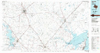 Beeville 1985 topographic map thumbnail