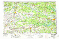 Texarkana 1953 topographic map thumbnail