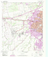 Abilene West 1957 topographic map thumbnail