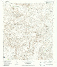 Agua Adentro Mountain 1971 topographic map thumbnail