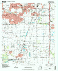 Almeda 1995 topographic map thumbnail
