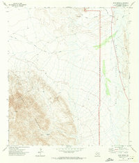Bone Spring 1971 topographic map thumbnail