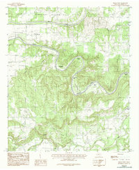 Brazos West 1984 topographic map thumbnail
