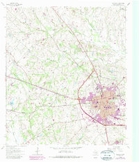 Brenham 1963 topographic map preview