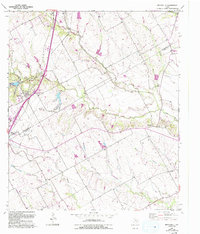 Bruceville 1957 topographic map thumbnail
