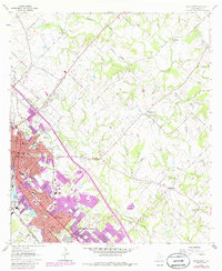 Bryan East 1962 topographic map thumbnail