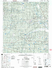 Caiman Creek topographic map thumbnail