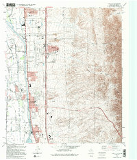 Canutillo 1995 topographic map thumbnail