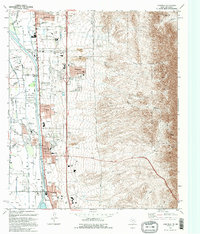 Canutillo 1995 topographic map thumbnail