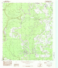 Capers Ridge 1984 topographic map thumbnail