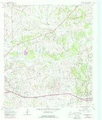 Chappell Hill 1963 topographic map thumbnail